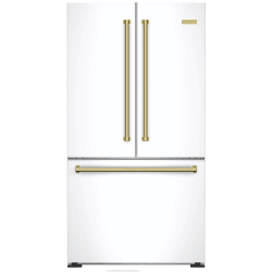 36 Inch Freestanding French Door Refrigerator  - French Door Refrigerator Bottom Mount Freezer view