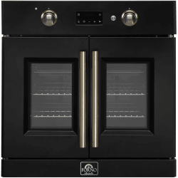 30 Inch Single Convection French Door Electric Wall Oven  - Asti 30-inch Single Built-in French Door Electric Wall Oven in Front View view