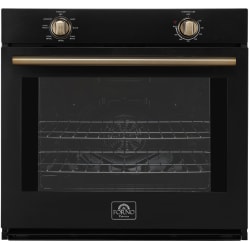 30 Inch Single Convection Electric Wall Oven  - Vomero 30-Inch Wall Oven, Black, 5 cu.ft Capacity, 3550 Watts Convection, Mechanical Controls, Manuel Steam Clean view