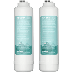 Replacement Filter Cartridges for Purita™ 2-Stage Under Sink Water Filtration System  - Replacement Filter Cartridges for Purita™ 2-Stage Under Sink Water Filtration System with Carbon Block and Polypropylene Filters view