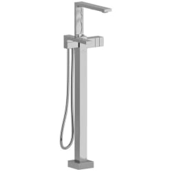Single Hole Floor Mount Tub Filler Trim  - Reflet™ Single Hole Floor Mount Tub Filler Trim with Hand Shower in Chrome view