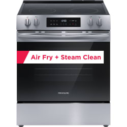 30 Inch Freestanding Electric Range  - Main-Image 30" Front Control Electric Range with Air Fry Stainless Steel FCFE3082BS view