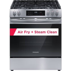 30 Inch Slide-In Gas Range  - Main-Image 30" Front Control Gas Range with Air Fry Stainless Steel FCFG3082BS view