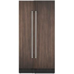 Side-by-Side Column Set with 24 Inch Refrigerator and 18 Inch Freezer Panel Ready - refrigeration set view