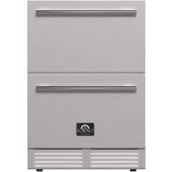 24 Inch Indoor/Outdoor Built-In Undercounter Drawer Refrigerator  - Como 24 Inch Outdoor/Indoor Undercounter Drawer Refrigerator in Front View view