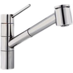 Top Lever Pull-Out Sprayer Faucet: Polished Chrome - Feature View view