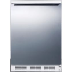 24 Inch Compact Refrigerator - Stainless Door with Horizontal Thin Handle view