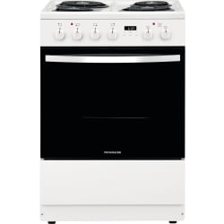 24 Inch Freestanding Electric Range  - White Front View view
