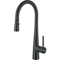 Steel Single Handle Pull-Down Kitchen Faucet - Steel FFP3425BSS Black Stainless Steel view