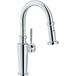 Single Hole Prep Kitchen Faucet  - Polished Chrome Main View view