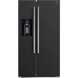 36 Inch Built-In Side by Side Refrigerator  - 36 Inch Built-In Side by Side Refrigerator - Silver Handle view