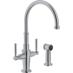 Single Hole Kitchen Faucet and Sidespray - Polished Nickel Main View view