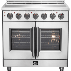 Freestanding French Door Electric Range  - 36 Inch Freestanding French Door Electric Range in Front View view