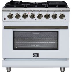 36 Inch Freestanding Dual Fuel Range  - Forno Massimo 36-Inch Freestanding Dual Fuel Range view
