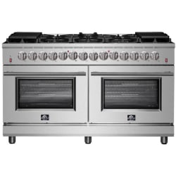 60 Inch Freestanding Dual Fuel Range  - Massimo 60-Inch Freestanding Dual Fuel Range, 10 Burners, Double Convection Ovens view