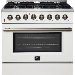 36 Inch Freestanding Dual Fuel Range  - Galiano 36-Inch Dual Fuel Range Stainless Steel, 6 Burners, 5.36 cu. ft. True Convection Oven view