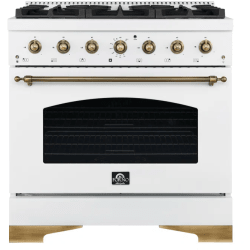 Antico 36 Inch Freestanding Gas Range  - Antico 36-Inch Gas Range in Front View view
