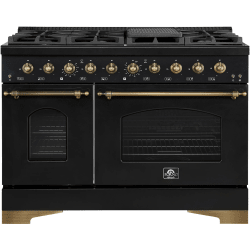 48 Inch ANTICO Freestanding Gas Range  - Antico 48-Inch Gas Range in Front View view