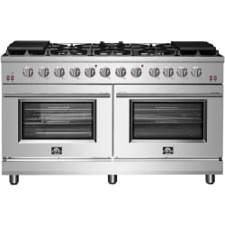 60 Inch Freestanding Gas Range  - Massimo 60-Inch Freestanding Gas Range, 10 Burners, True Convection Oven view