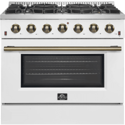 36 Inch Freestanding Gas Range  - Galiano – 36″ Freestanding Gas Range in Front View view