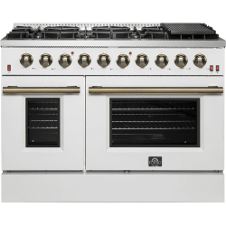 48 Inch Freestanding Gas Range  - Galiano – 48″ Freestanding Gas Range in Front View view