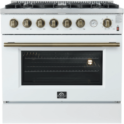 36 Inch Freestanding Gas Range  - 36 Inch Marco Gas Range in Front View view