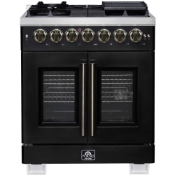 30 Inch Freestanding French Door Dual Fuel Range  - Capriasca 30-Inch Freestanding French Door Dual Fuel Range view