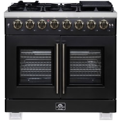 30 Inch Freestanding French Door Dual Fuel Range  - Capriasca 36-Inch Freestanding French Door Dual Fuel Range view