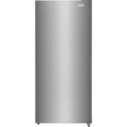 30 Inch Freestanding Upright Freezer 21 Cu. Ft. Capacity, 4 Glass Shelves, 4 Door Bins, EvenTemp™ Cooling, Reversible Door, Garage Ready, Sabbath Mode, Star-K Certified and ENERGY STAR® Certified: Fingerprint Resistant Stainless Steel Look - 30 Inch Freestanding Upright Freezer view