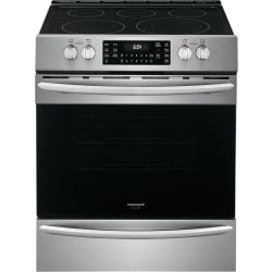 30 Inch Front Control Electric Range - Stainless Steel Front View view