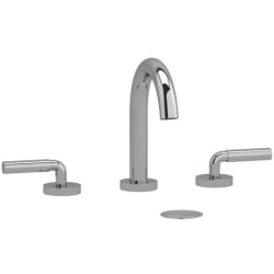 Double Lever Handle Widespread Lavatory Faucet  - Riu™ Widespread Lavatory Faucet With C-Spout in Chrome view