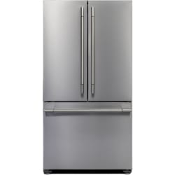 36 Inch French Door Refrigerator  - 36 Inch Built-In French Door Refrigerator in Front View view
