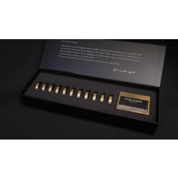 6 Knob Bezels  - 6 Knob Bezels with Nameplate Frame - Brushed Bronze view