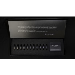 6 Knob Bezels  - 6 Knob Bezels with Nameplate Frame - Matte Black view