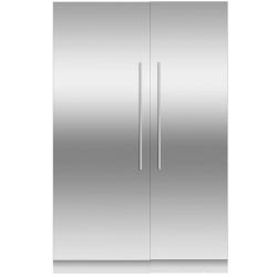 Side-by-Side Column Refrigerator & Freezer Set with 24 Inch Refrigerator and 30 Inch Freezer Panel Ready - Front View view