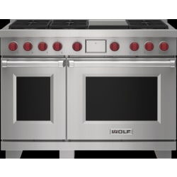 48 Inch Freestanding Dual-Fuel Smart Range - 48" Dual Fuel Range - 6 Burners and Infrared Griddle view