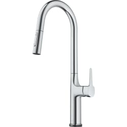 Single Handle Touch Pull Down Sprayer Kitchen Faucet - Tall Modern Single-Handle Touch Kitchen Sink Faucet with Pull Down Sprayer in Chrome view