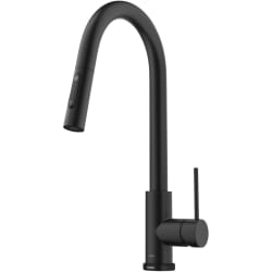 Single Handle Touch Pull Down Contemporary Sprayer Kitchen Faucet - Contemporary Single-Handle Touch Kitchen Sink Faucet with Pull Down Sprayer in Matte Black view