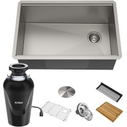 27 Inch Kore™ Undermount Workstation Single Bowl Kitchen Sink - 27 Inch Kore™ Undermount Workstation Single Bowl Kitchen Sink with Accessories view