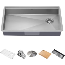 32 Inch Kore™ Undermount Workstation Single Bowl Kitchen Sink - 32 Inch Kore™ Undermount Workstation Single Bowl Kitchen Sink with Accessories view