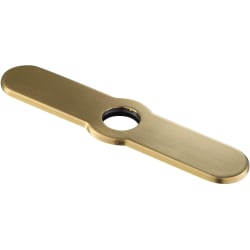 10-inch Deck Plate For Single-Hole Mount Kitchen Faucets  - Front view