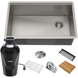 32 Inch Kore™ Undermount Workstation Single Bowl Kitchen Sink - 32 Inch Kore™ Undermount Workstation Single Bowl Kitchen Sink with Accessories view