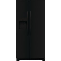 33 Inch Freestanding Side by Side Refrigerator - 22.2 Cu. Ft. Side-By-Side Refrigerator in Black view