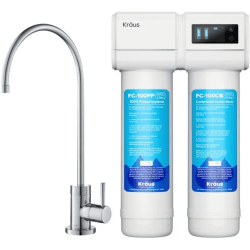 KRAUS® Purita™ 2-Stage Under-Sink Filtration System - 2-Stage Under-Sink Filtration System with Single Handle Drinking Water Filter Faucet in Spot-Free Stainless Steel view