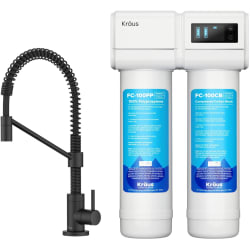 KRAUS® Purita™ 2-Stage Under-Sink Filtration System  - 2-Stage Under-Sink Filtration System with Single Handle Drinking Water Filter Faucet in Matte Black view