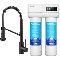 KRAUS® Purita™ 2-Stage Under-Sink Filtration System  - KRAUS® Purita™ 2-Stage Under-Sink Filtration System with 2-in-1 Single Handle Drinking Water Filter Faucet view
