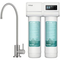 2-Stage Under-Sink Filtration System  - 2-Stage Under-Sink Filtration System with Single Handle Drinking Water Filter Faucet view