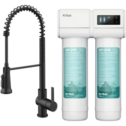 2-in-1 Commercial Style Pull-Down Single Handle Water Filter Kitchen Faucet  - 2-in-1 Commercial Style Pull-Down Single Handle Water Filter Kitchen Faucet with 2-Stage Under-Sink Filtration System view