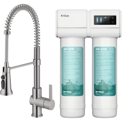 2-in-1 Commercial Style Pull-Down Single Handle Water Filter Kitchen Faucet  - 2-in-1 Commercial Style Pull-Down Single Handle Water Filter Kitchen Faucet with 2-Stage Under-Sink Filtration System view