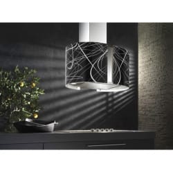 27 Inch Island Chimney Hood  - Murano Echo LED Island Hood view
